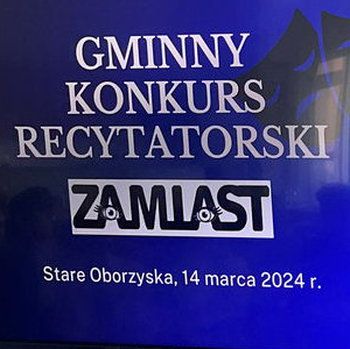 Gminny Konkurs Recytatorski – 14.03.2024 r.